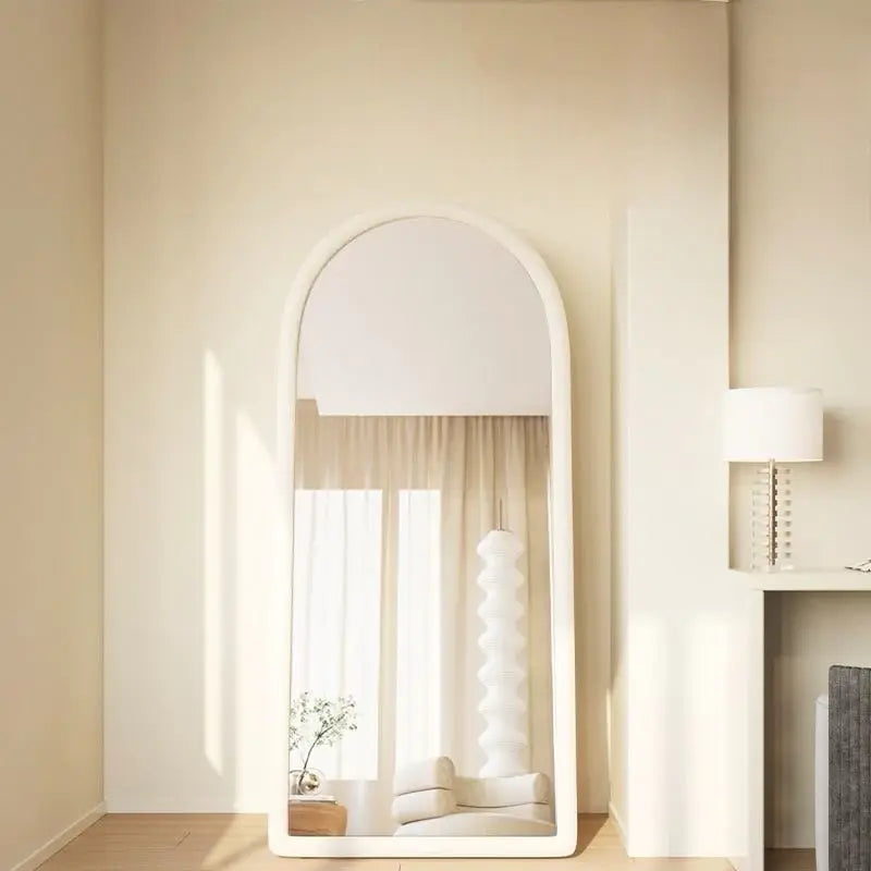Velvet Frame Arch Shape Mirror Luxury Casa