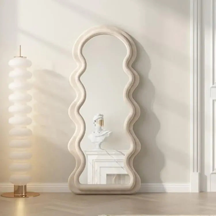 Wavy Shape Full Length Mirror Luxury Casa