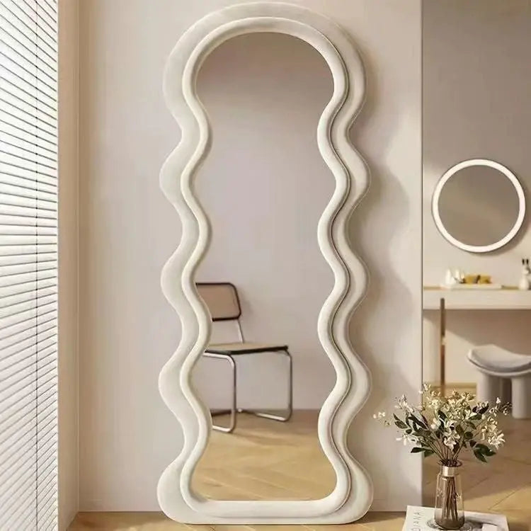 Wavy Shape Full Length Mirror Luxury Casa