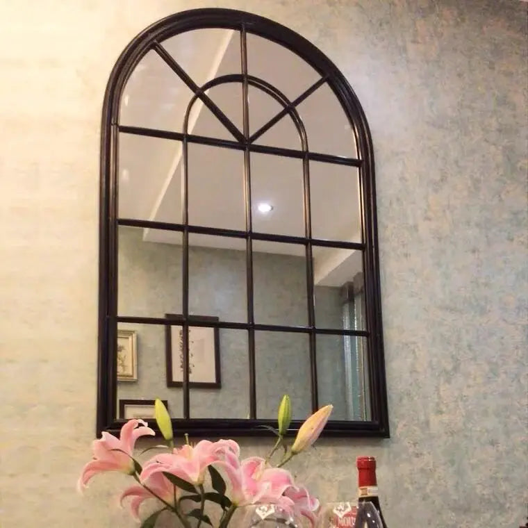 Window Arch Shape With Elegant Design Wall Hanging Mirror Luxury Casa