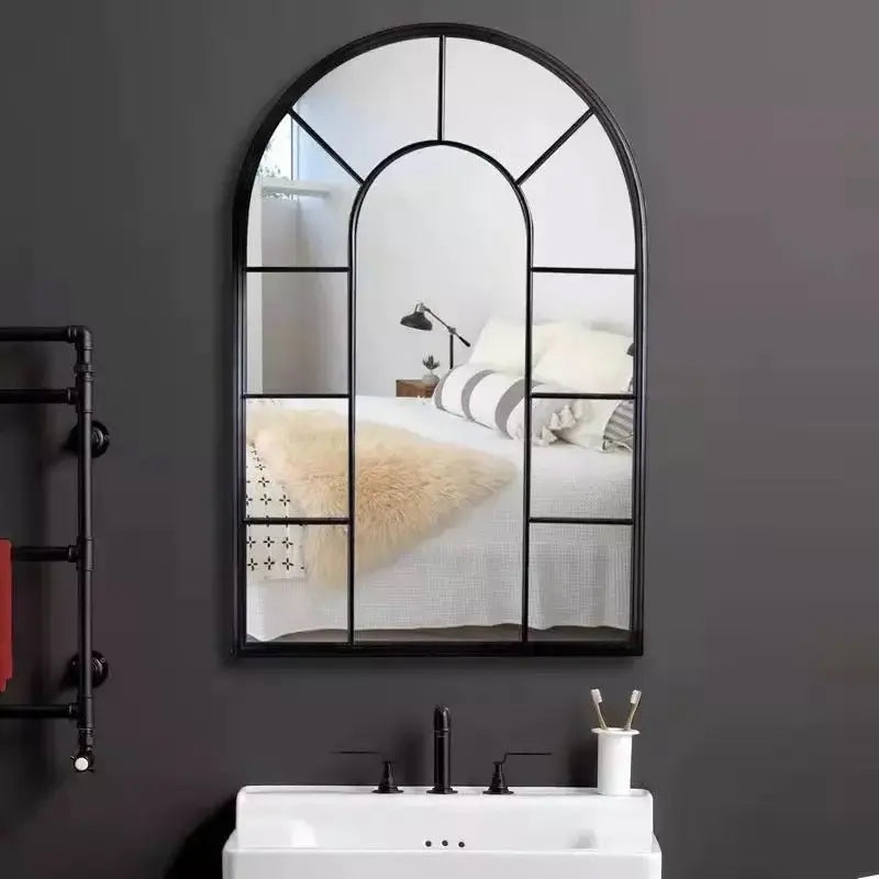 Window Shape Arch Wall Mirror Luxury Casa