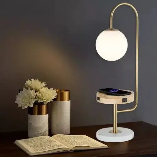 Wireless Phone Charger Table Lamp Luxury Casa