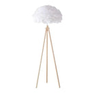 Wooden Feather Floor Lamp Luxury Casa