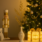 Christmas Gold Glitter Berry Stem Decoration Luxury Casa