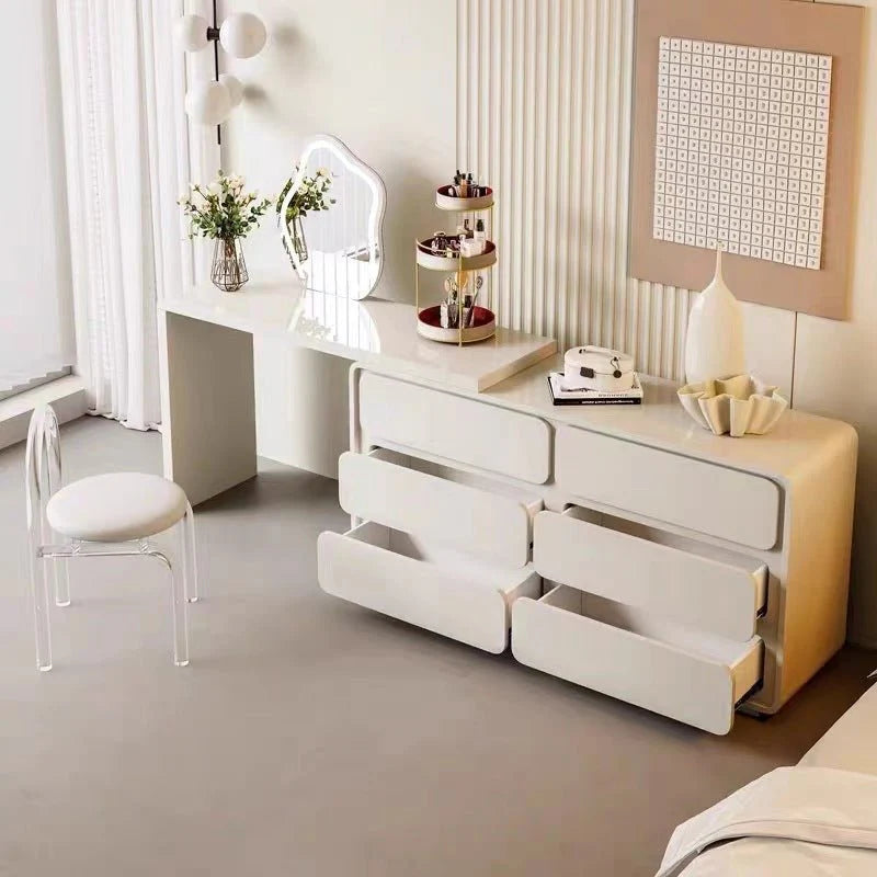 Abby Vanity Table with Stool and Mirror/Dressing Table Luxury Casa