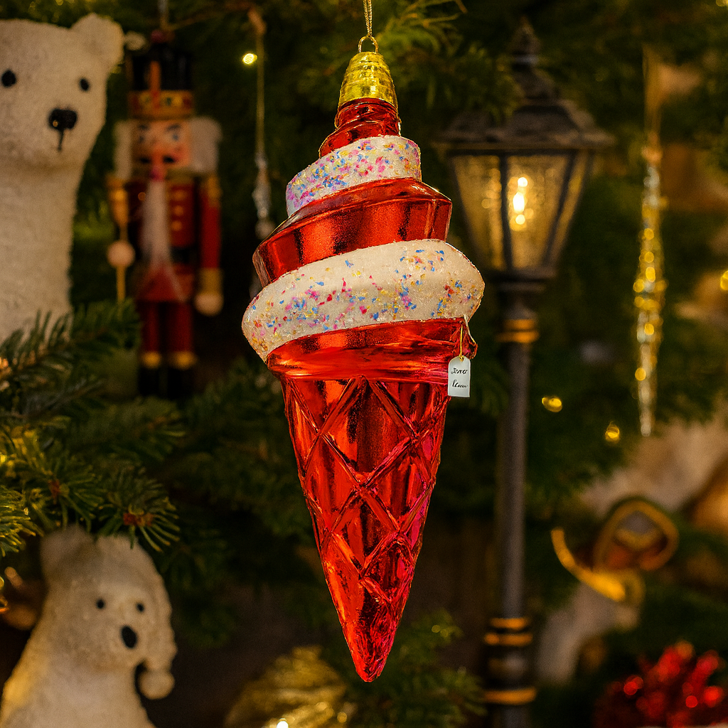 Christmas Ice Cream Cone Decoration Luxury Casa