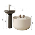 Alpha Nesting Coffee Table Set – Modern Minimalist Design with Storage Luxury Casa