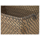 Dark Grey Woven Storage Basket Luxury Casa