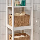 Plastic Rattan-Style Storage Basket Luxury Casa