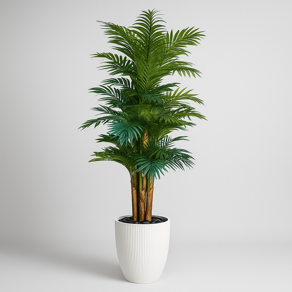 Artificial Palm Tree With Natural Wooden Trunk 180 cm Luxury Casa