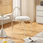 Transparent Acrylic Accent Chair with Cushion Luxury Casa