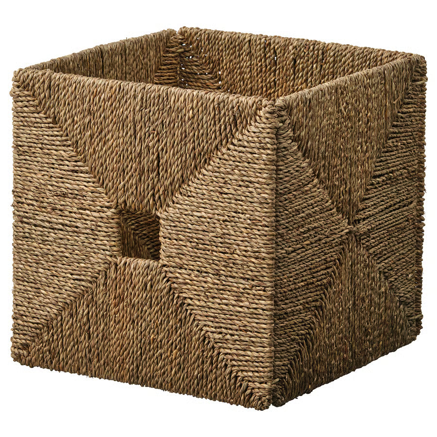 Square Seagrass Storage Basket – Natural Luxury Casa