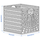 Square Handwoven Water Hyacinth Basket β Natural Luxury Casa