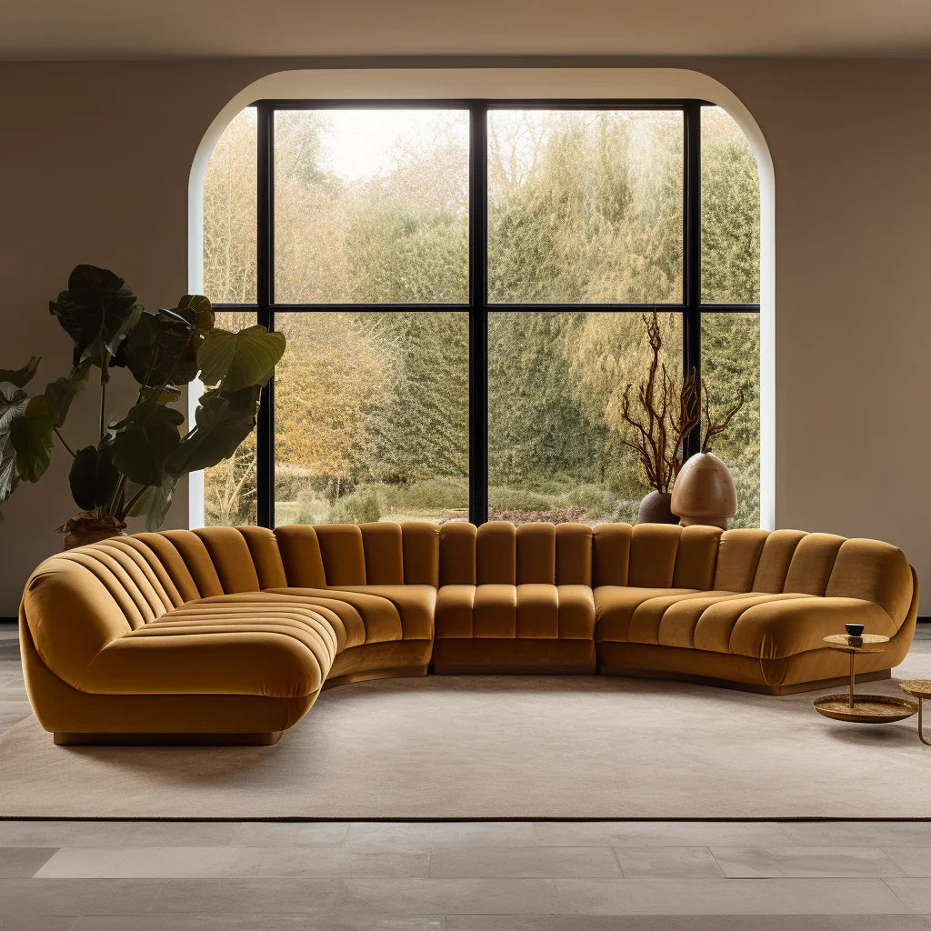 Curved Modular Sofa – Contemporary Luxury Seating Luxury Casa