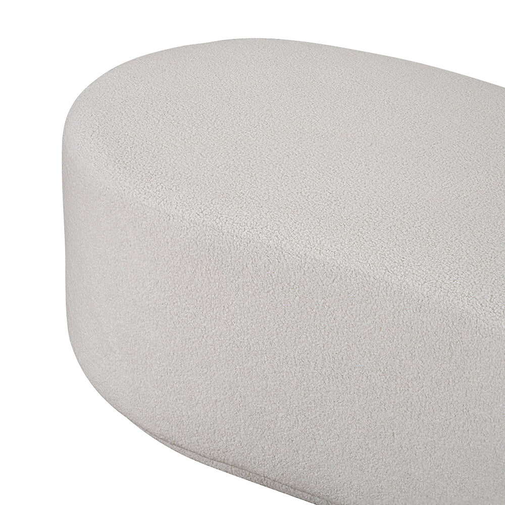 Modern Curved Ottoman Bench Luxury Casa