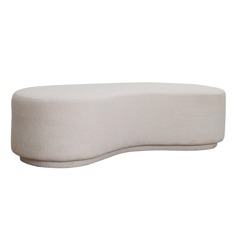 Modern Curved Ottoman Bench Luxury Casa