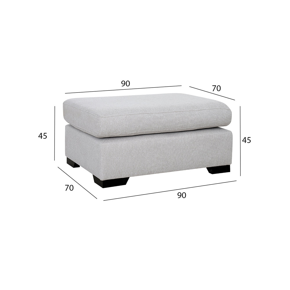 Rectangular Upholstered Ottoman Bench Luxury Casa