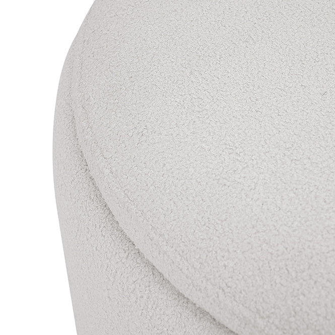 Round Storage Ottoman Pouf Luxury Casa