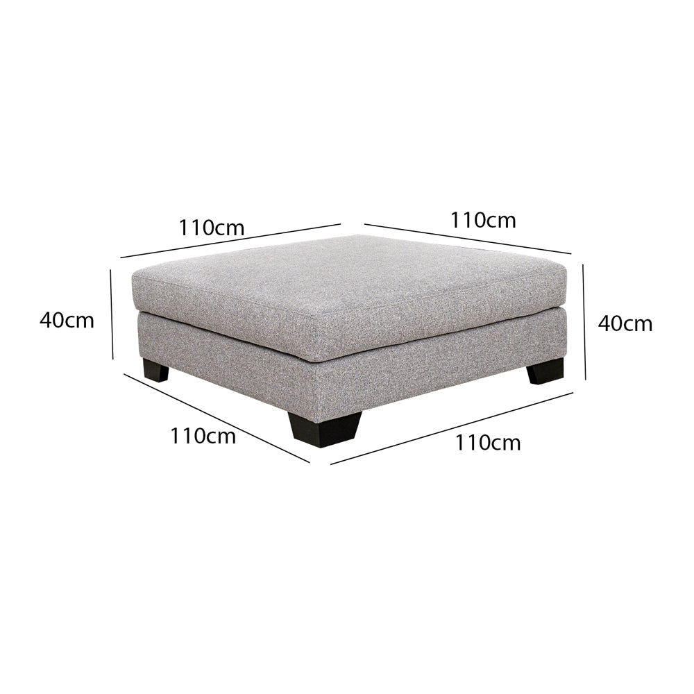 Square Upholstered Ottoman Table Luxury Casa