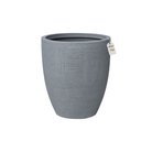 Engraved Textured Tall Planter – Modern Decorative Pot - Small Luxury Casa