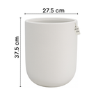 Matte Smooth Cylinder Planter – Modern Decorative Pot - Small Luxury Casa