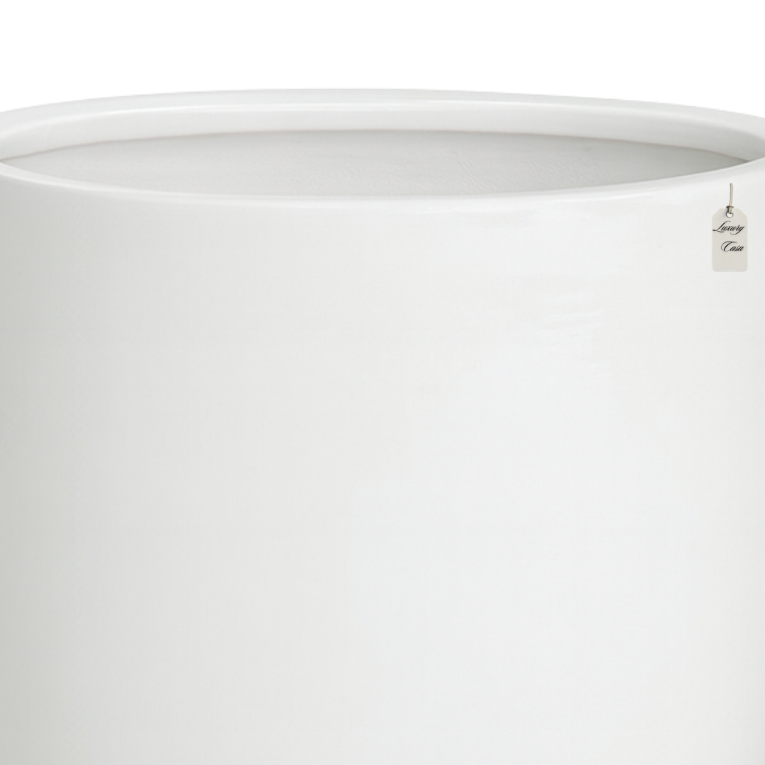Glossy Tapered Round Planter – Modern Decorative Pot - Medium Luxury Casa