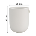 Matte Smooth Cylinder Planter – Modern Decorative Pot - Medium Luxury Casa