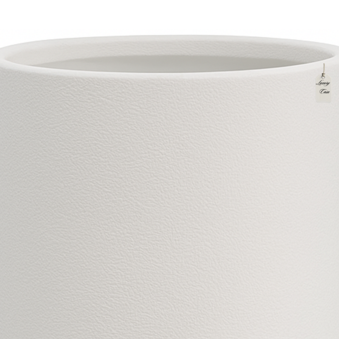 Matte Smooth Cylinder Planter – Modern Decorative Pot - Medium Luxury Casa