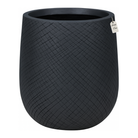 Crosshatch Textured Planter – Modern Decorative Pot - Large Luxury Casa