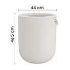 Matte Smooth Cylinder Planter – Modern Decorative Pot - Large Luxury Casa
