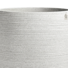 Horizontal Ribbed Round Planter – Modern Decorative Pot - Large Luxury Casa