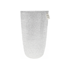 Tall Vertical Pattern Textured Planter – Modern Decorative Pot - Medium Luxury Casa