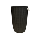 Tall Vertical Pattern Textured Planter – Modern Decorative Pot - Medium Luxury Casa