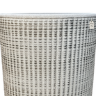 Tall Vertical Pattern Textured Planter – Modern Decorative Pot - Large Luxury Casa