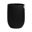 Tall Rustic Wood Grain Planter – Modern Decorative Pot - Medium Luxury Casa