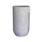 Tall Engraved Textured Planter – Modern Decorative Pot - Medium Luxury Casa