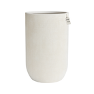 Tall Engraved Textured Planter – Modern Decorative Pot - Medium Luxury Casa