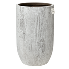 Tall Rustic Wood Grain Planter – Modern Decorative Pot - Large Luxury Casa