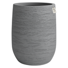 Textured White Tall Planter – Modern Decorative Pot - Large Luxury Casa