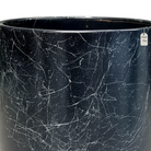 Black Marble Effect Planter – Modern Decorative Pot Luxury Casa