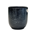Black Marble Effect Planter – Modern Decorative Pot Luxury Casa