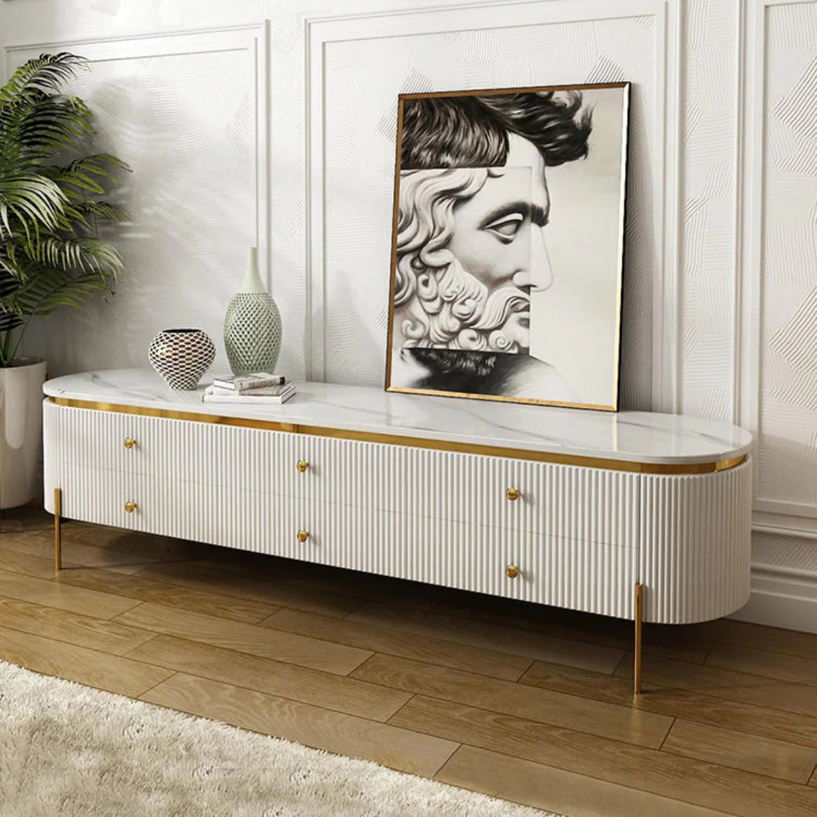 Marble TV Table 009 Luxury Casa