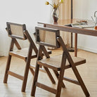 Mid-Century Modern Natural Rattan Folding Chair Luxury Casa