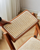 Mid-Century Modern Natural Rattan Folding Chair Luxury Casa