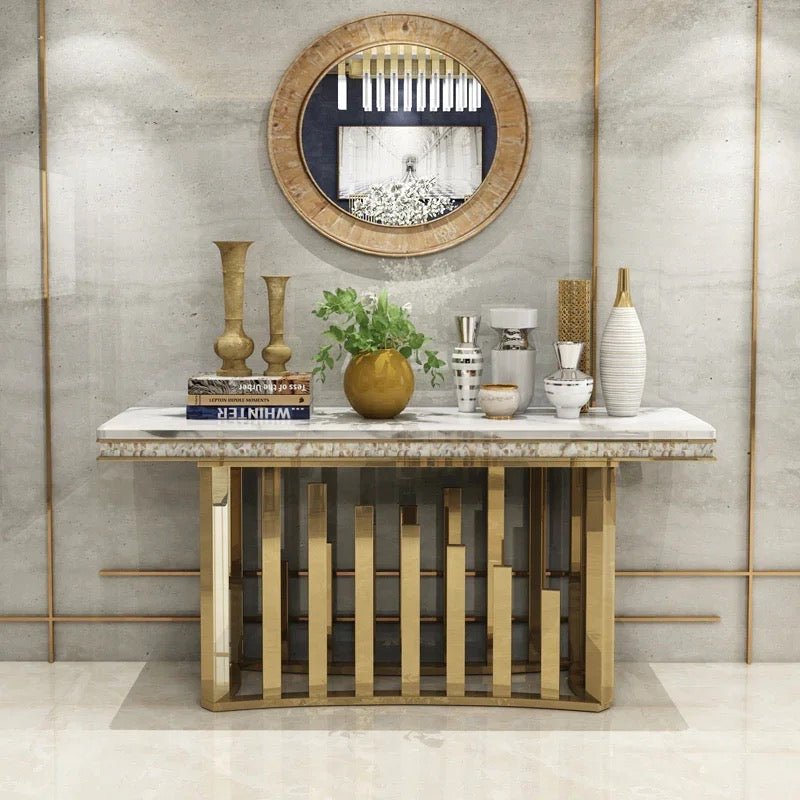 Minimalist Marble Console Table Luxury Casa