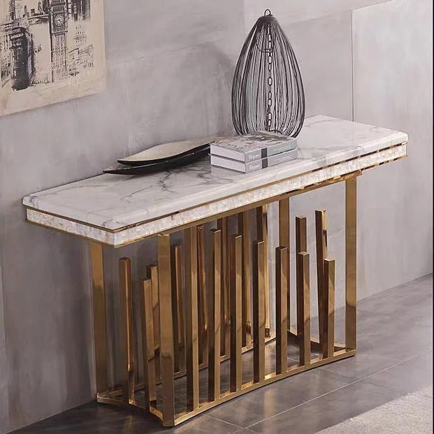 Minimalist Marble Console Table Luxury Casa