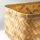 Rectangular Bamboo Woven Basket Luxury Casa