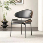 Modern Elegance Curved Wood Dining Chair Luxury Casa