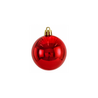Red Christmas Bauble Ornament – 12 cm (Glossy Shatterproof Decoration) Luxury Casa
