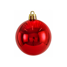 Red Christmas Bauble Ornament – 20 cm (Glossy Shatterproof Decoration) Luxury Casa